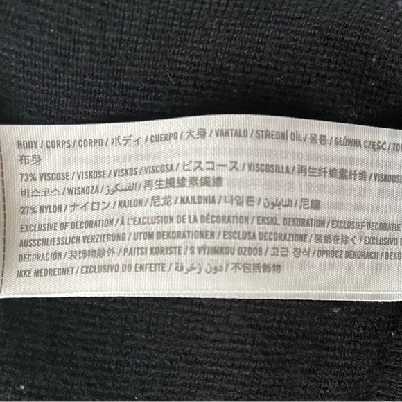 Abercrombie & Fitch Sweetheart Sweater Bodysuit - XXS Black - Picture 6 of 7